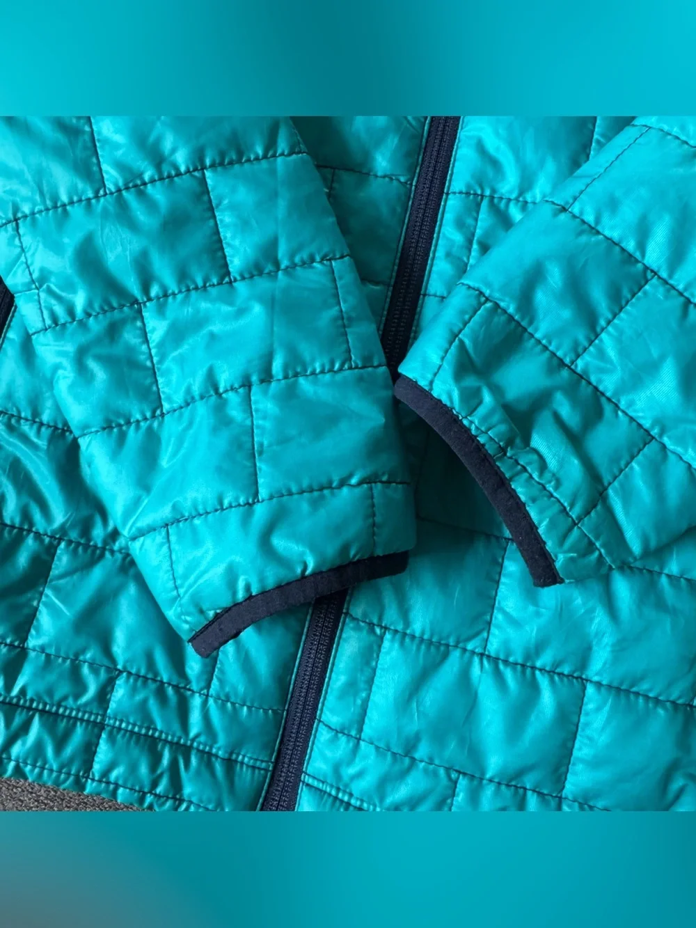 Patagonia Women's Nano Puff Jacket Teal Epic Blue Quilted Outdoor Hiking S - Picture 4 of 11